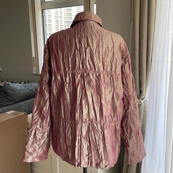 Vintage jackets galore metallic rose gold windbreaker XL - Picture 4 of 6